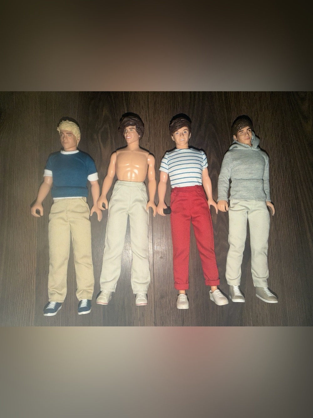 One Direction 2012 Doll Set Harry Styles Niall Horan Liam Payne Louis Tomlinson